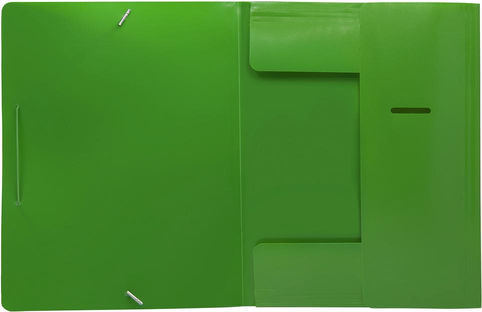 Папка на резинке Silwerhof Eco SE-PR04GRN A4 пластик 0.5мм кор.15мм зеленый фото 3