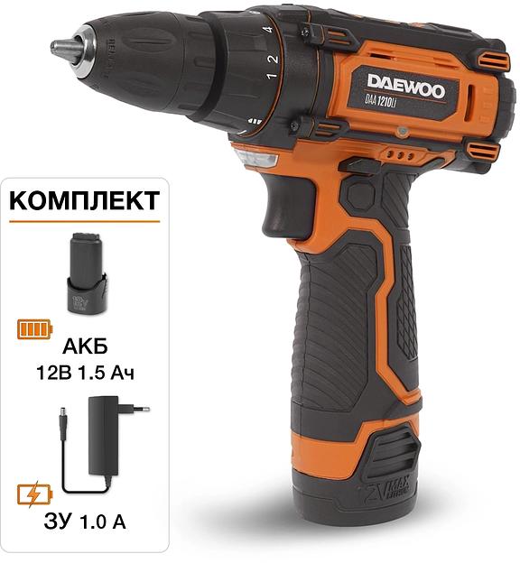 Дрель-шуруповерт Daewoo DAA 1210Li аккум. патрон:быстрозажимной фото 2