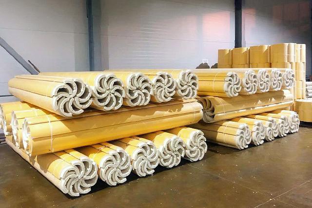 Скорлупы ППУ для теплоизоляции трубопроводов 63 / 40 мм фото 2