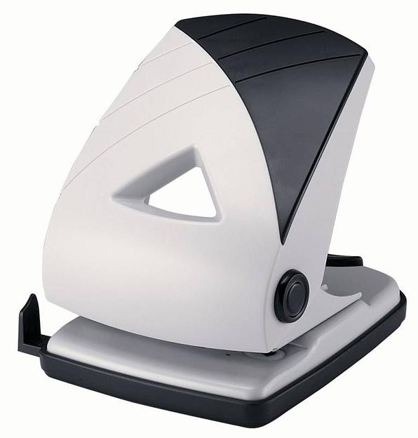 Дырокол Kw-Trio BIAS 97Q0 макс.:40лист. металл/пластик черный/серый отв.:2 с линейкой фото 1