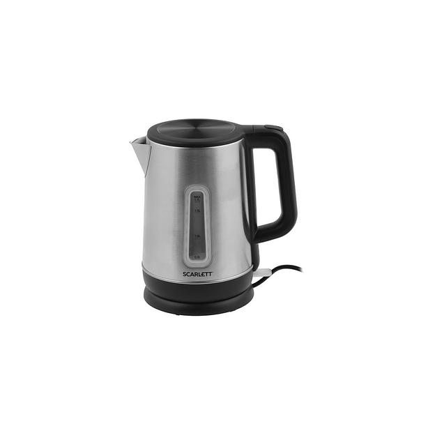 Чайник электрический Scarlett SC-EK21S23, 2200Вт, серебристый и черный фото 1