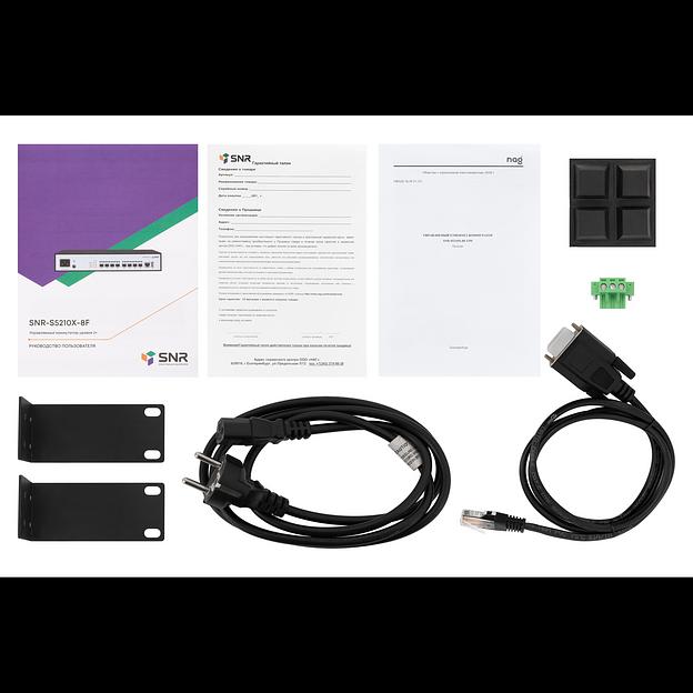 Управляемый коммутатор уровня 2+ SNR-S5210X-8F-UPS фото 5