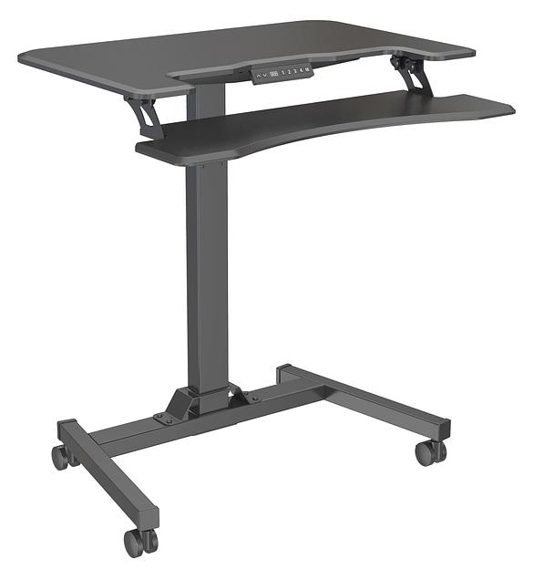 Стол для ноутбука Cactus VM-FDE103 столешница МДФ черный 91.5x56x123см (CS-FDE103BBK) фото 2