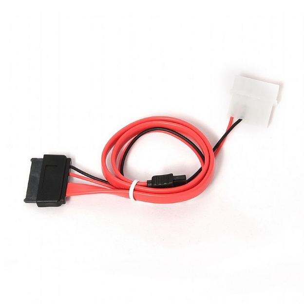 Кабель Cablexpert CC-SATA-C2 Combo Slim(mini) SATA molex+SATA / SATA, 15pin+7pin, (длина инт - 35см, питание - 30см) фото 2