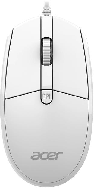 Клавиатура + мышь Acer OCC400 клав:белый мышь:белый USB (ZL.ACCCC.014) фото 4