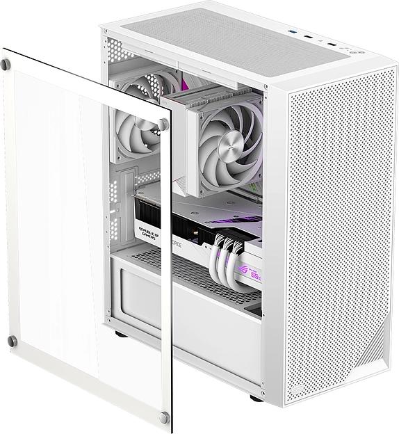 Корпус PcCooler C3B310 WH белый без БП ATX 2xUSB3.0 audio bott PSU фото 3