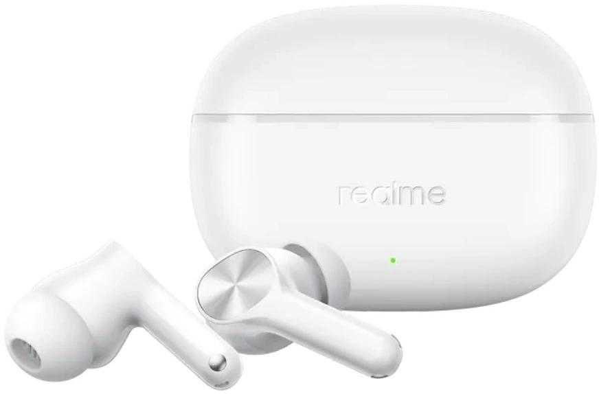 Гарнитура внутриканальные Realme Buds T200x белый беспроводные bluetooth в ушной раковине (6941764461710) фото 2