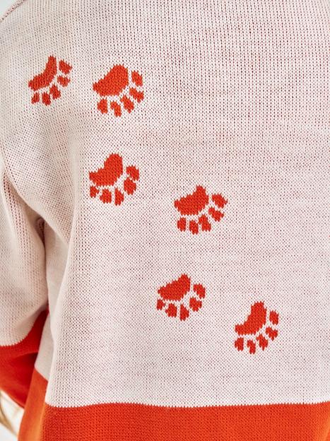 Джемпер «Мишка» терракотовый, для девочек ОПТ фото 9