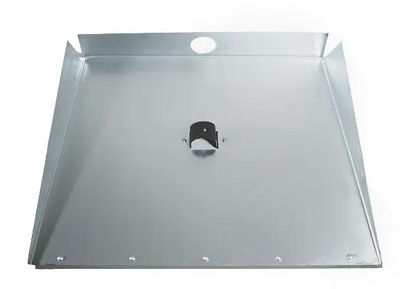 Лопата снеговая трёхбортная алюминиевая 500х375 мм с планкой, без черенка, арт.СНЕГ-03.30 ОПТ фото 1