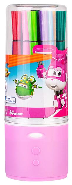 Фломастеры Deli EC150-24 Super Wings 24цв. пластиковая туба фото 4