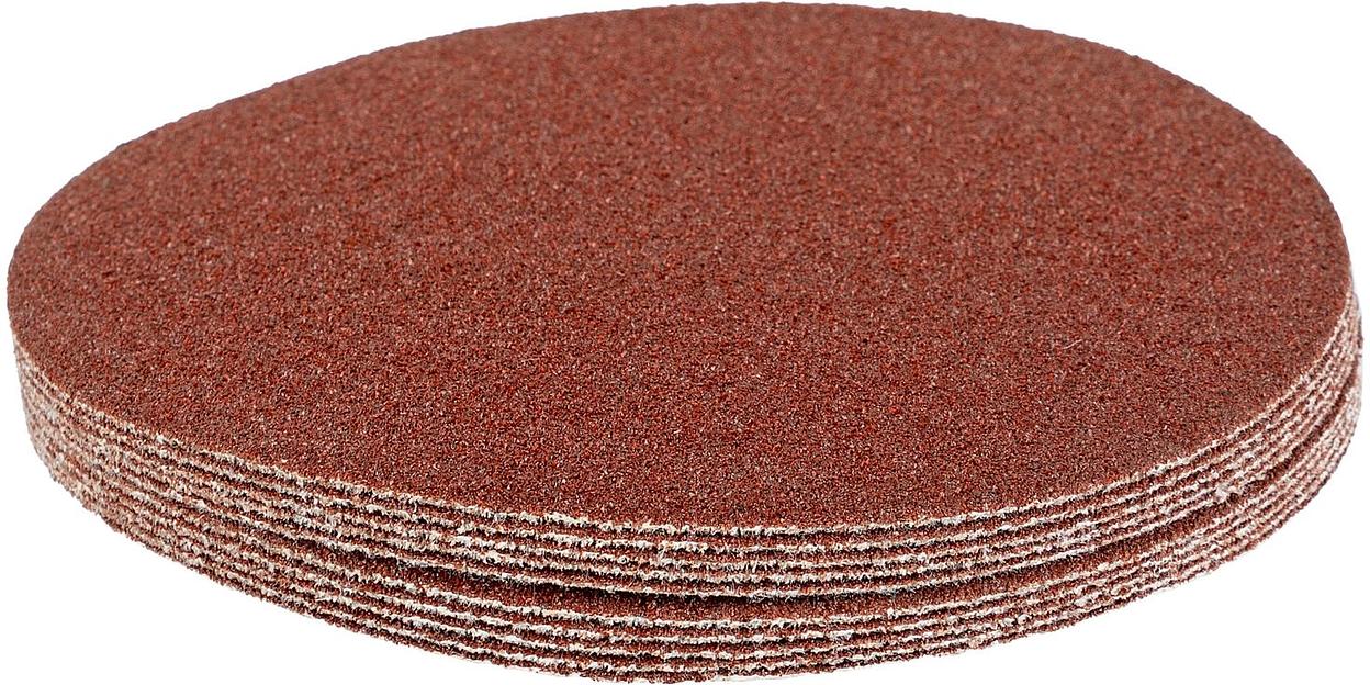 Круг абразивный на ворсовой подложке под "липучку", P 60, 115 мм, 10 шт.// Matrix фото 2