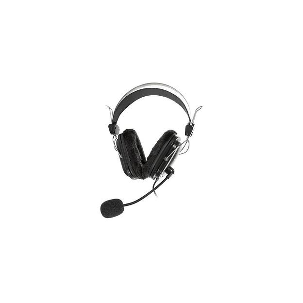 Гарнитура A4TECH HS-60, для компьютера, мониторные, проводные, черный фото 1