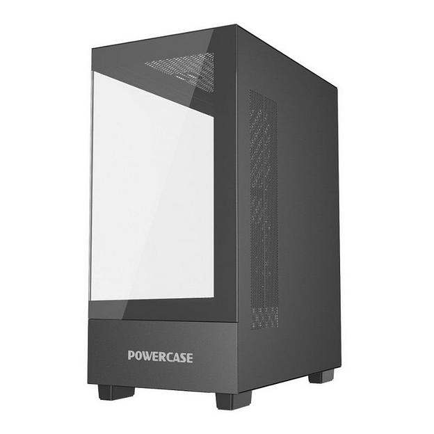 Корпус Powercase Vision Micro M, Tempered Glass, чёрный, mATX (CVMMB-L0) фото 3