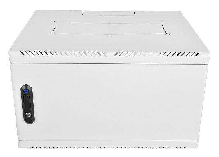 Шкаф коммутационный ЦМО (ШРН-6.650.1) настенный 6U 600x650мм пер.дв.стал.лист металл несъемн.бок.пан. 100кг серый фото 1