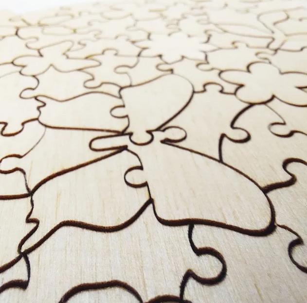 Деревянные пазлы «Орхидея» 21×29 см M (А4) 184 детали фото 3