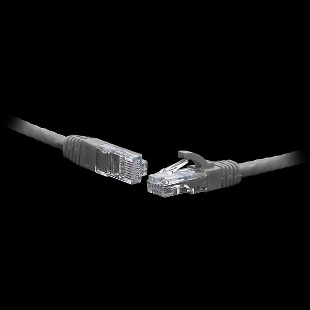 Коммутационный шнур F/UTP 4-х парный cat.5e 0.3м LSZH standart серый фото 1