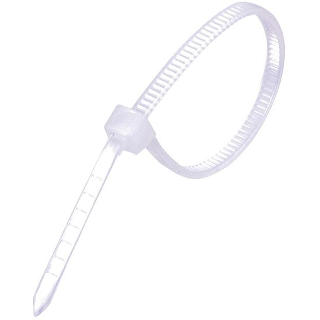 Exegate EX253846RUS Стяжка нейлоновая, неоткрывающаяся. Exegate, 100мм, упак. 100шт White фото 1