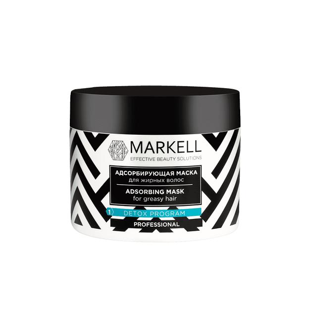 Markell маркелл professional detox адсорбирующая маска для жирных волос 300мл фото 1
