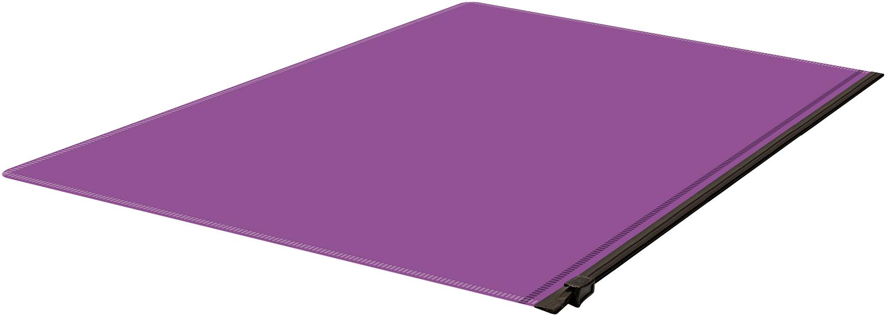 Папка на молнии ZIP Бюрократ -BPM5AVIOBL A5 полипропилен 0.15мм фиолетовый цвет молнии черный фото 4