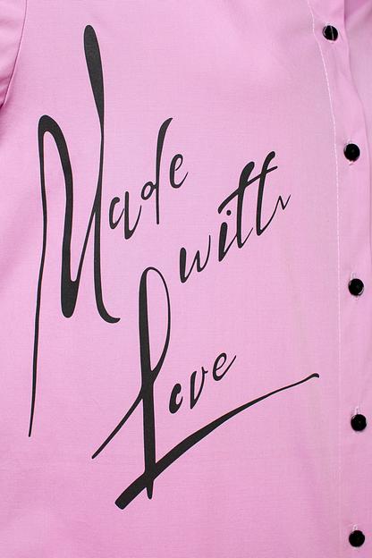 Рубашка женская 4104/01/Розовый фото 5