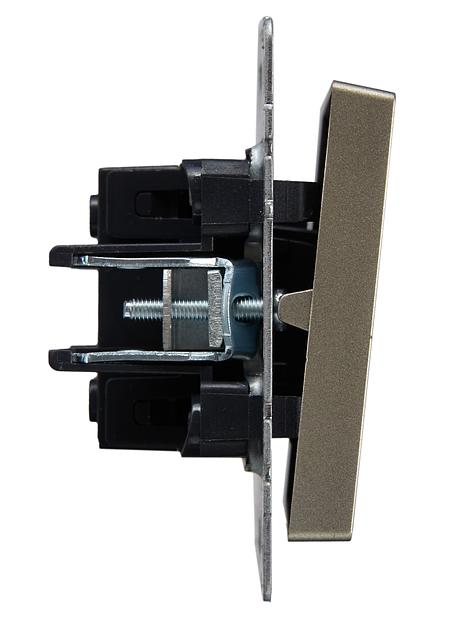 IEK BR-V12-0-10-K37 BRITE Выключ. 1-кл. прох. 10А ВС10-1-6-БрШ шамп. фото 3