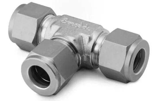 Тройник проходной SS316 OD 12 мм фото 1