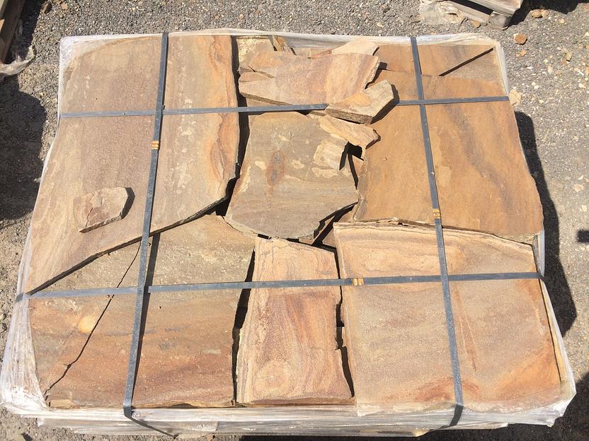 Песчаник плитняк Хаки /м2 (30 мм) фото 1