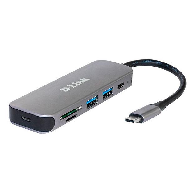 Разветвитель USB 2.0 D-Link DUB-2325 2порт. черный (DUB-2325/A1A) фото 2