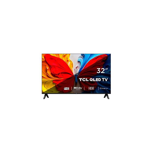 32" Телевизор TCL 32S5K, QLED, FULL HD, черный, СМАРТ ТВ, Google TV фото 1