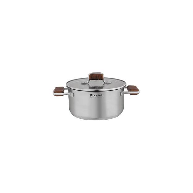Кастрюля 5.2л Rondell Fjord RDS-1792, нержавеющая сталь, с крышкой фото 1