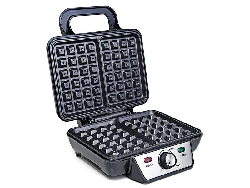 Вафельница Kitfort KT-1620 920Вт серебристый/черный фото 2