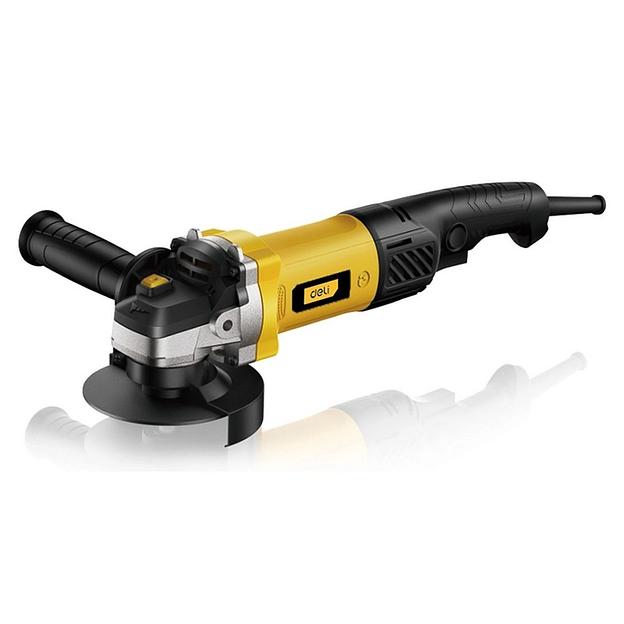 Угловая шлифмашина сетевая Deli DL-JM125-E3 (1100Вт, 125мм, 11000об/мин, картон) фото 1