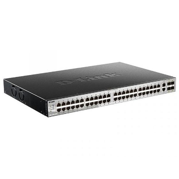 D-Link DGS-3130-54TS/B1A PROJ Управляемый L3 стекируемый коммутатор с 48 портами 10/100/1000Base-T, 2 портами 10GBase-T и 4 портами 10GBase-X SFP+ фото 1