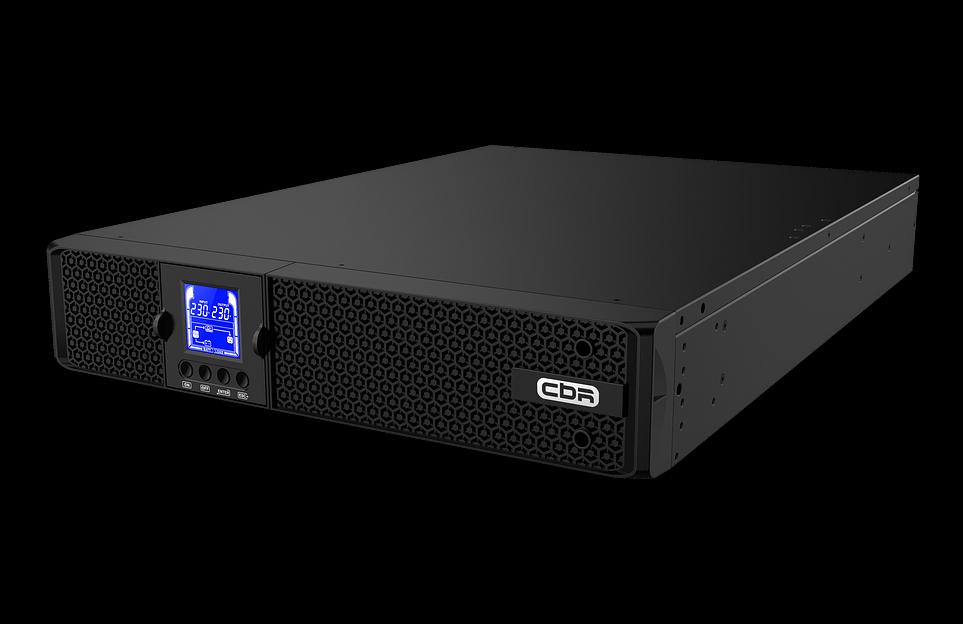 ИБП CBR [ESN-3KRT-9I-LCHERSC] Online 3000VA/3000W RT 9 x C13, LCD, HID-USB, RS232, EPO, SNMP slot фото 1