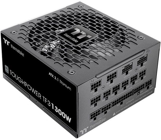 Блок питания Thermaltake ATX 1300W Toughpower TF1300 80+ titanium 24pin APFC 140mm fan color LED 12xSATA Cab Manag RTL фото 1