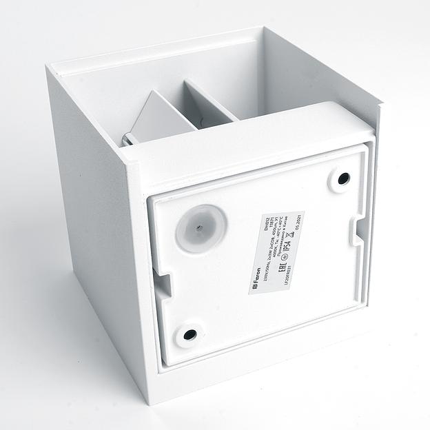 Светильник светодиодный уличный ДБУ-2х3w вверх/вниз 4000K IP54 белый фото 2