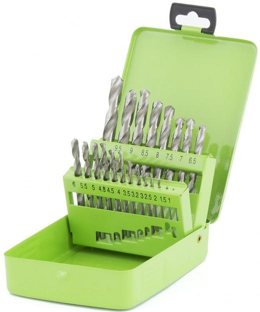 Набор сверл Сибртех 723756 по металлу (21пред.) для дрелей/перфораторов фото 1