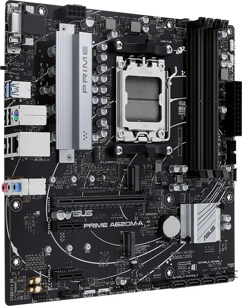 Материнская плата ASUS PRIME A620M-A-CSM, Socket AM5, A620, 4*DDR5, D-Sub+VGA+HDMI, 4xSATA3, Audio, Gb LAN, USB 3.2, USB 2.0, mATX; 90MB1F10-M0EAYC (PRIME A620M-A-CSM) фото 2
