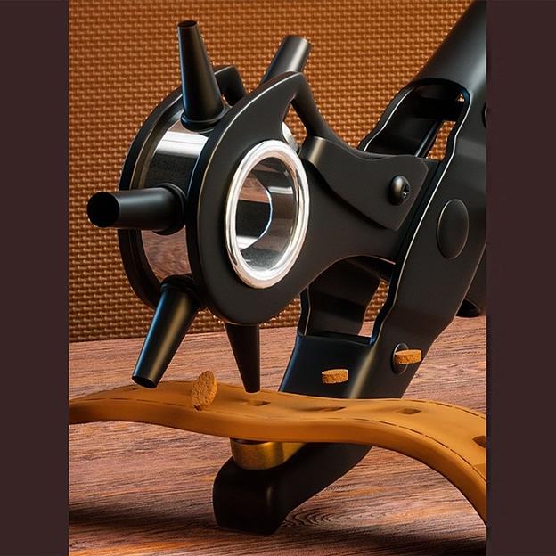 Просекатели Deli Револьверный дырокол для кожи 6-в-1 Deli DL1919 220мм, диаметр пуансона: 2, 2,5, 3, 3,5, 4, 4,5мм, сталь Cr-V фото 4