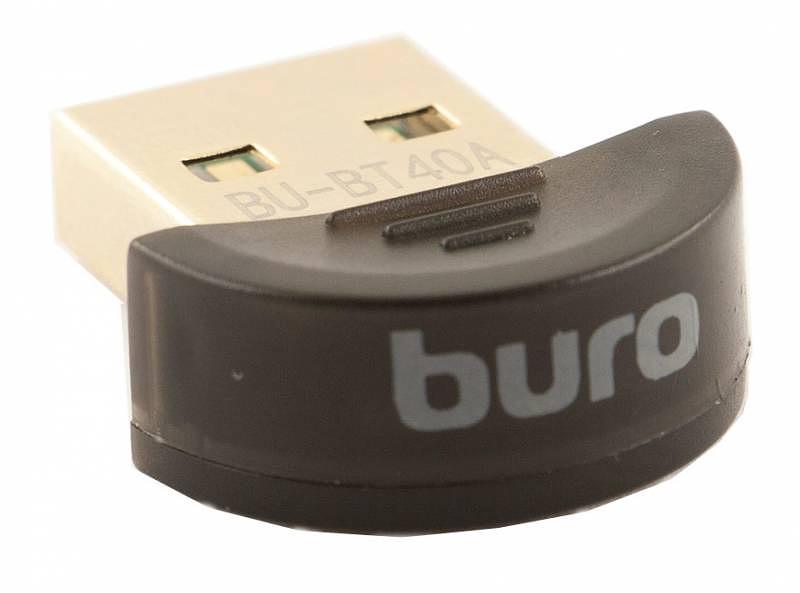 Адаптер USB Buro BU-BT40A Bluetooth 4.0+EDR class 1.5 20м черный фото 1