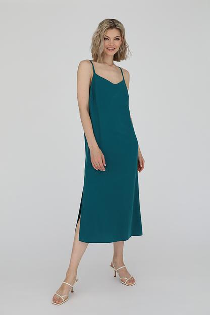 Платье в бельевом стиле, Морская волна, опт фото 2