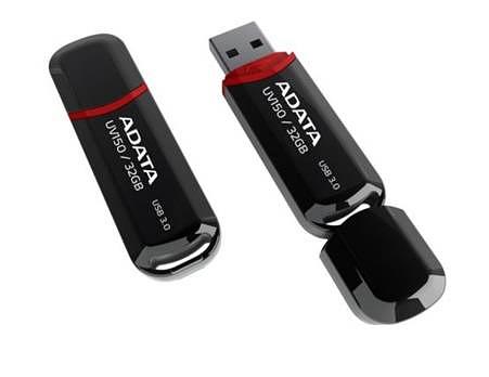 Флеш накопитель 128GB A-DATA UV150, USB 3.2, Черный фото 1