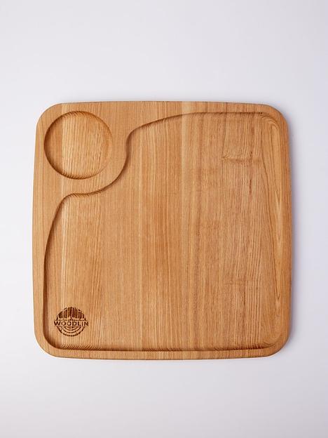 Менажница деревянная Woodlin «Тенна» 28х28 см ОПТ фото 5