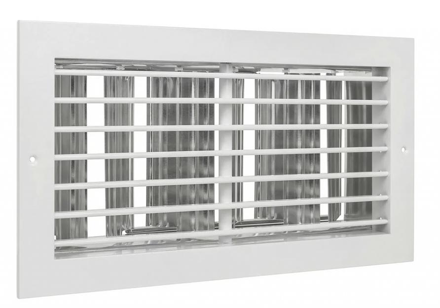 Вентиляционная решетка с клапаном алюминиевая АВР1К - 485х185 фото 1