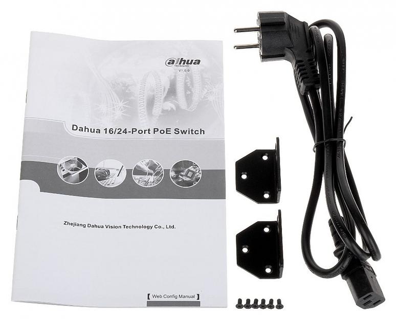 Коммутатор Dahua DH-PFS4226-24ET-360 24x100Mb 2G 22PoE+ 360W управляемый фото 4