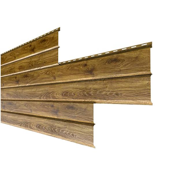 Стальной сайдинг L-узкий, покрытие под дерево матовое 0,45 мм ОПТ фото 1