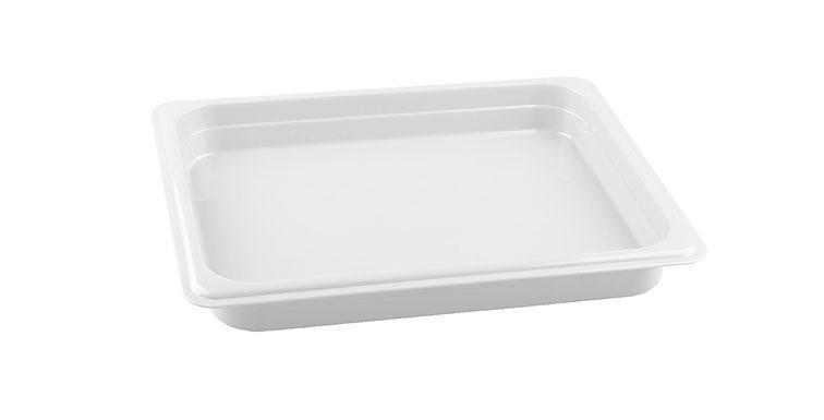 Гастроемкость 1/2  h=40 мм. 2,3 л. п/п белая  /1/24/ фото 1