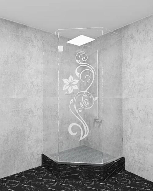 Душевое ограждение КазСтекло КС-100Т с узором фото 1