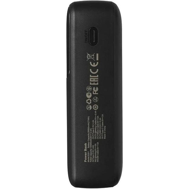 Внешний аккумулятор Tecno Pocket S201 20000mAh 2.4A 2xUSB-A/USB-C черный фото 4