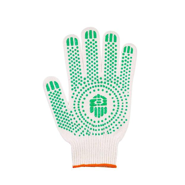 Перчатки 50-10-20 п/бел Х-жёлт/оранж ОПТ фото 1